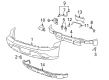 Chevy Avalanche 1500 Bumper Diagram - 12335679