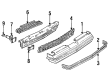 1986 Chevy Monte Carlo Bumper Diagram - 16504979