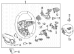 Cadillac CT4 Steering Wheel Diagram - 85136936