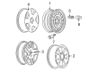 2006 Chevy Monte Carlo Wheel Cover Diagram - 9594436