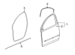 2010 GMC Acadia Door Seal Diagram - 23283530