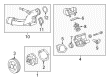 Cadillac ATS Cooling Hose Diagram - 12643964