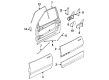 1995 Saturn SL Side View Mirrors Diagram - 21096065