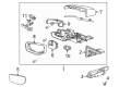 2017 Cadillac ATS Side View Mirrors Diagram - 84891544