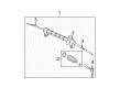 2009 Chevy HHR Tie Rod Diagram - 25956921