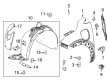 Chevy Bolt EUV Fender Splash Shield Diagram - 42693359