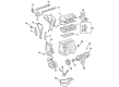 2003 Pontiac Vibe Motor And Transmission Mount Diagram - 88969066