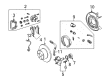 Pontiac GTO Brake Pad Diagram - 92175205