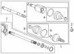 2024 Chevy Malibu Axle Shaft Diagram - 84066552