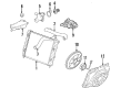 Chevy Corvette Radiator fan Diagram - 15819952