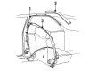 1991 Pontiac LeMans Seat Belt Diagram - 90341563