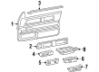 1988 Oldsmobile Toronado Door Moldings Diagram - 20642243