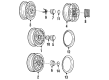 1986 Chevy Cavalier Wheel Cover Diagram - 14080225