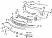 Cadillac Bumper Diagram - 84532358