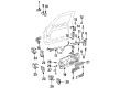 1995 Chevy C1500 Door Latch Assembly Diagram - 16631628