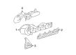 2010 Chevy Malibu Exhaust Heat Shield Diagram - 12581365