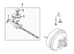 Cadillac XLR Brake Master Cylinder Diagram - 18029859