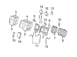 Cadillac SRX Seat Cushion Pad Diagram - 88994849