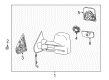 2017 Chevy Silverado 1500 Side View Mirrors Diagram - 22820396