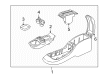 2004 Oldsmobile Bravada Center Console Base Diagram - 15177857