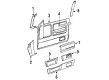 1991 Oldsmobile Bravada Door Moldings Diagram - 14058022