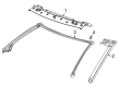 2021 Chevy Corvette Weather Strip Diagram - 84820761