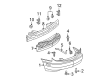 Pontiac Sunfire Bumper Diagram - 12335591