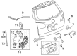 2013 Chevy Traverse Tailgate Handle Diagram - 22757933