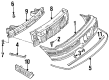 1993 Oldsmobile Achieva Bumper Diagram - 22552640