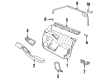 Pontiac Grand Prix Door Armrest Diagram - 10169295