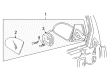 Pontiac Montana Mirror Cover Diagram - 12457581