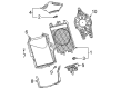 2023 Chevy Corvette Cooling Fan Bracket Diagram - 84524655