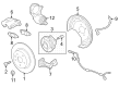 Buick Envision Brake Dust Shields Diagram - 84064999