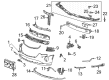 Cadillac CT4 Bumper Diagram - 85153557