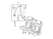 2005 Buick Rendezvous Seat Belt Diagram - 19121679