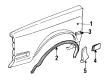 1987 Oldsmobile Cutlass Ciera Door Moldings Diagram - 22512387