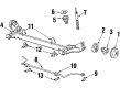 1984 Chevy Cavalier Brake Dust Shields Diagram - 18010030