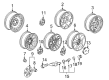 1992 GMC K2500 Suburban Wheel Cover Diagram - 15646250