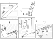 2017 GMC Acadia Door Moldings Diagram - 86779318