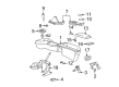 Chevy Cavalier Center Console Base Diagram - 12368124