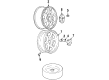 Oldsmobile Intrigue Wheel Cover Diagram - 9594128