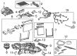 2018 Cadillac Escalade ESV Blend Door Actuator Diagram - 22893762