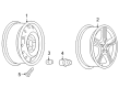 2005 Chevy Uplander Spare Wheel Diagram - 9595317