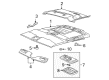 2000 GMC Yukon XL 2500 Door Handle Diagram - 15044365