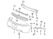 2008 Pontiac G6 Bumper Diagram - 25876637