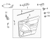 2008 Pontiac Vibe Door Seal Diagram - 88970357