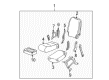 GMC Sierra 1500 HD Seat Cushion Pad Diagram - 88936433