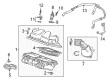 Cadillac CT6 Air Intake Coupling Diagram - 23349890