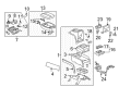 2013 Cadillac Escalade Center Console Base Diagram - 22889132