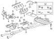 2007 Cadillac CTS Exhaust Manifold Diagram - 12611324